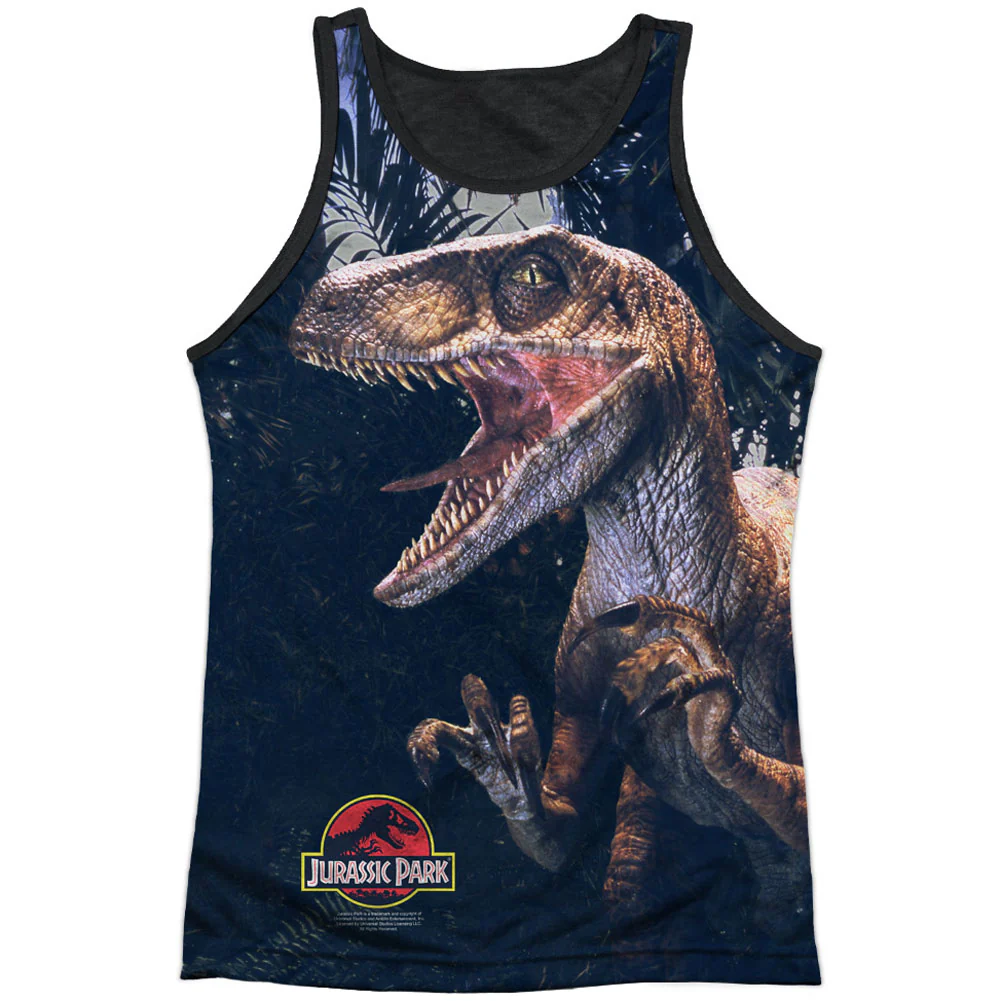 Jurassic Park Raptors Black Back Mens Tank