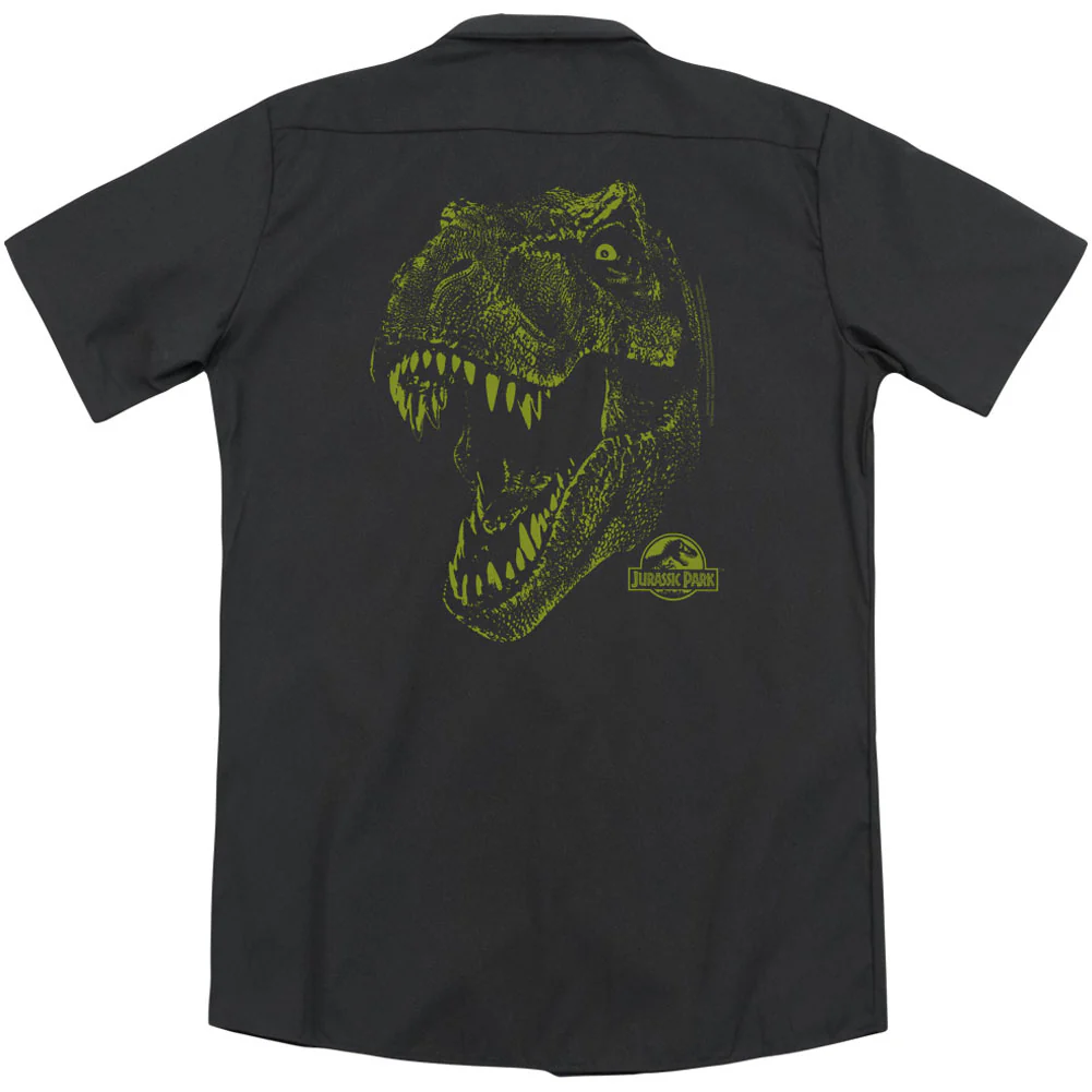 Jurassic Park Rex Mount (Back Print) Workshirt - Image 2