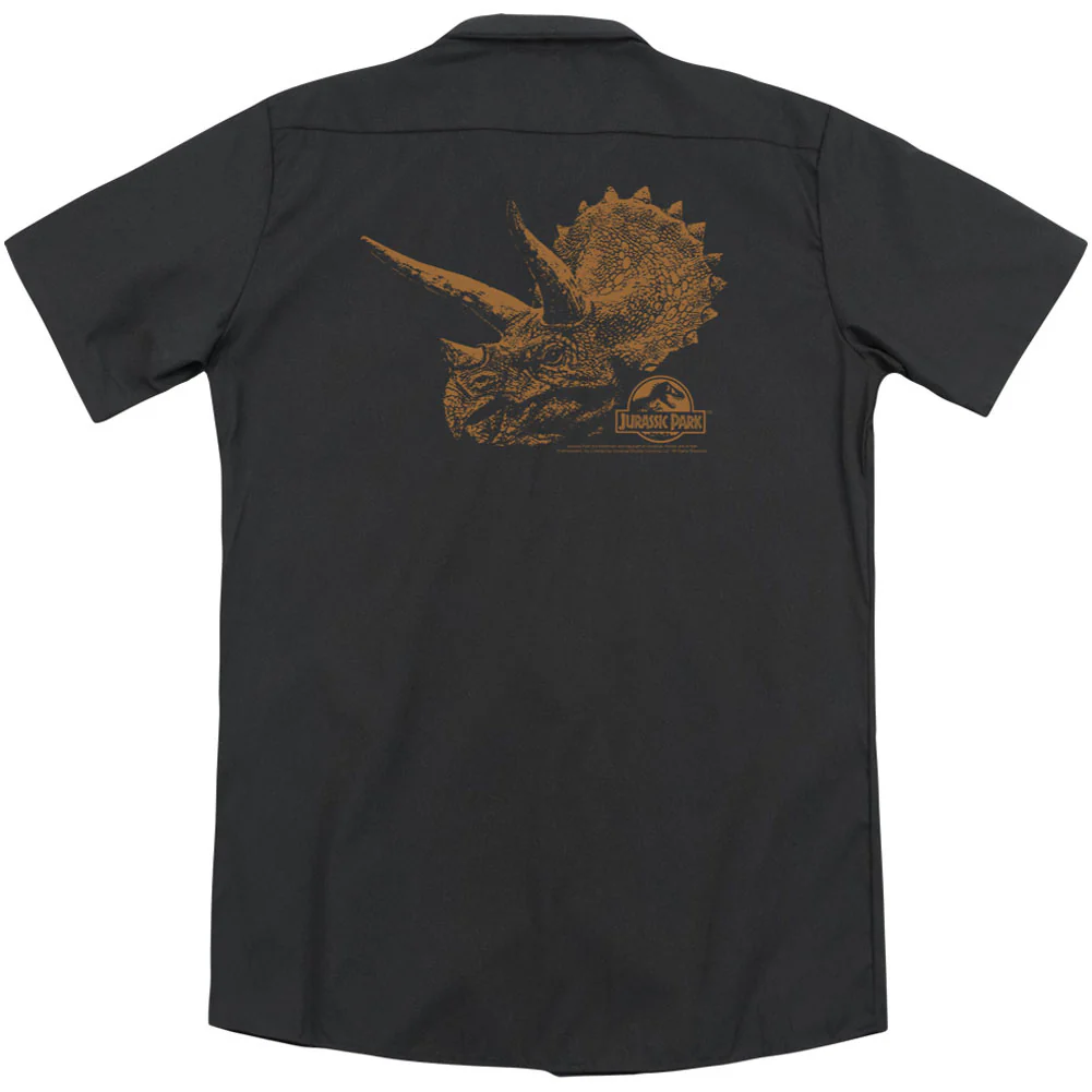 Jurassic Park Tri Mount (Back Print) Workshirt - Image 2