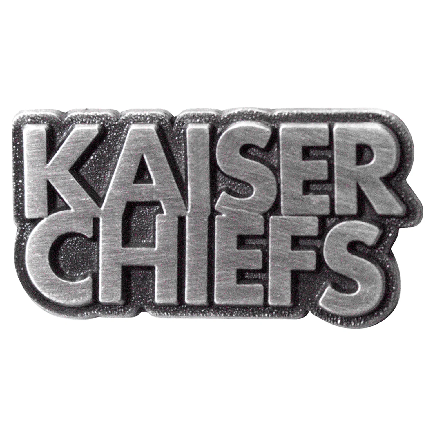 Kaiser Chiefs Skewed Logo Pewter Pin Badge