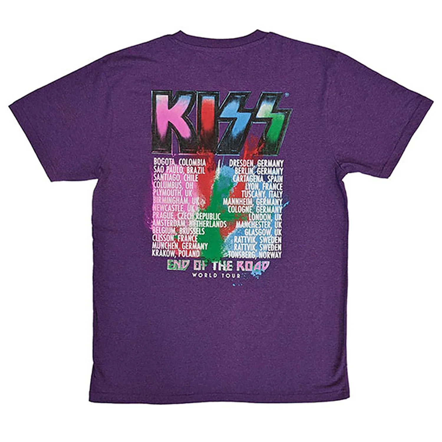 KISS End Of The Road Colour Pop T-shirt - Image 2