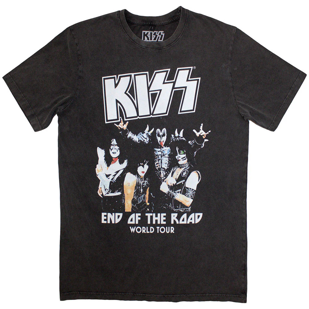 KISS End Of The Road World Tour Stone Wash T-shirt