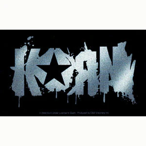 Korn Paint Splat Star Logo Sticker