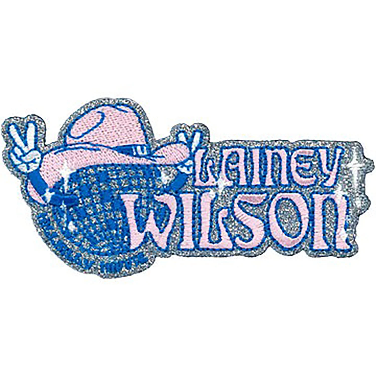 Lainey Wilson Hillbilly Hippie Glitter Embroidered Patch