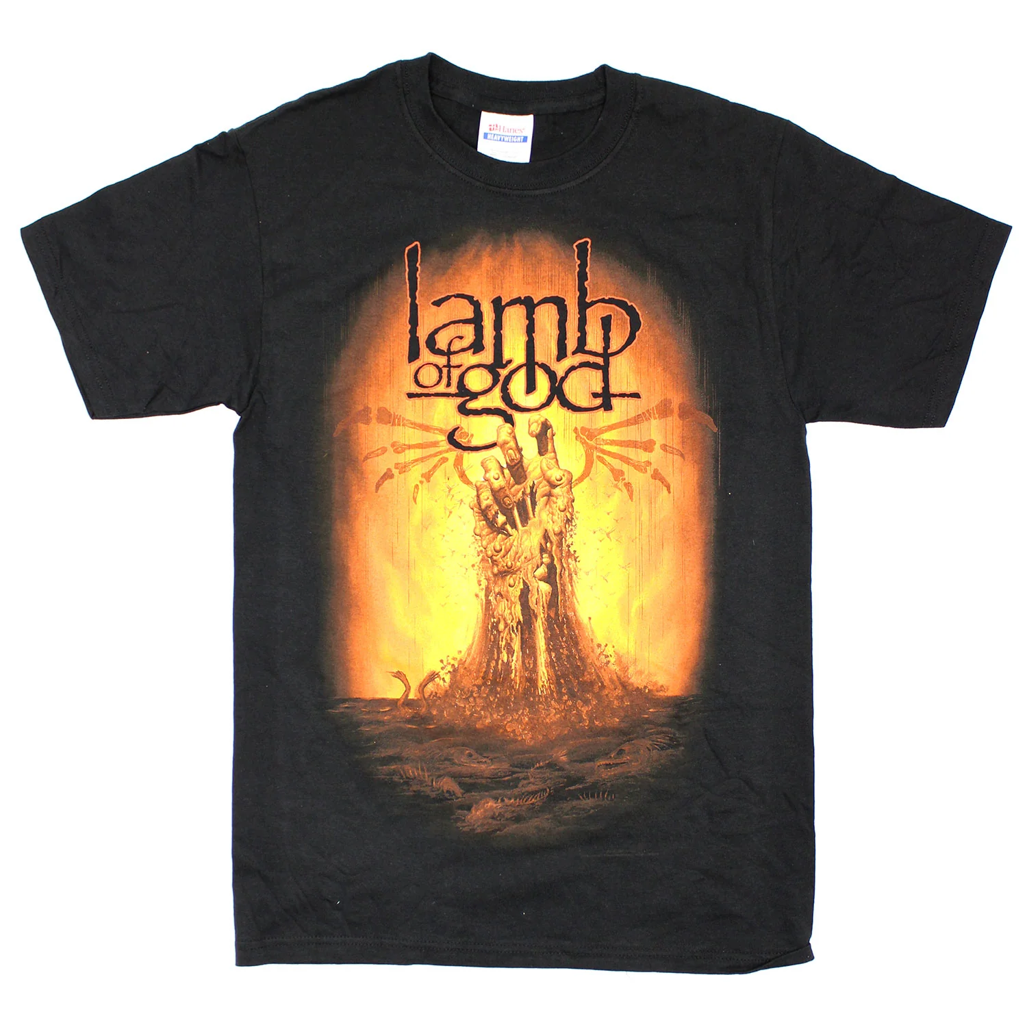 Lamb Of God Burning Hand T-shirt