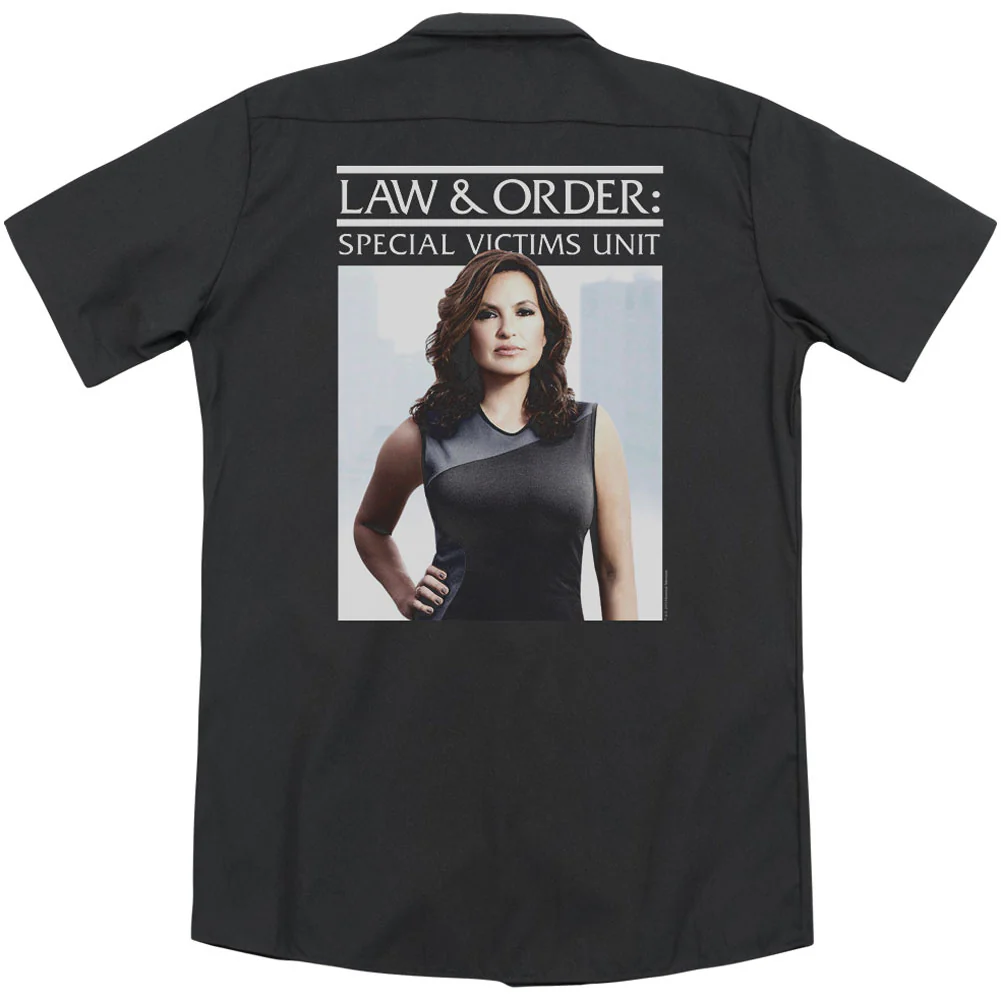 Law & Order Behind Closed Doors (Back Print) Workshirt - Image 2