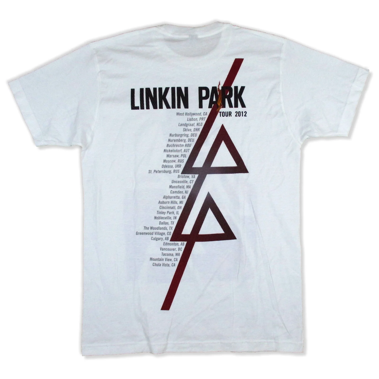 Linkin Park Burn It 2012 Tour T-shirt - Image 2