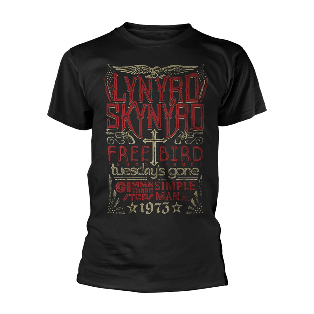 Lynyrd Skynyrd Free Bird 1973 Hits T-shirt