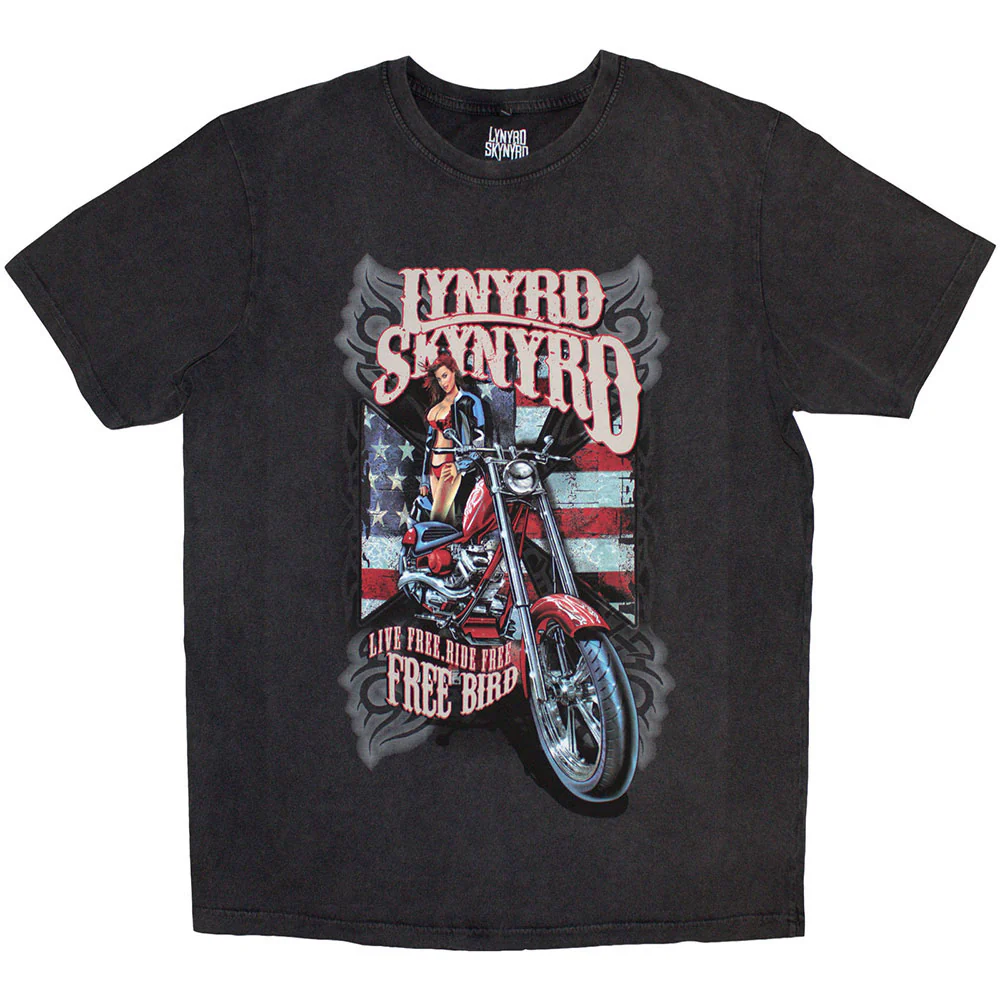 Lynyrd Skynyrd Ride Free Stone Wash T-shirt