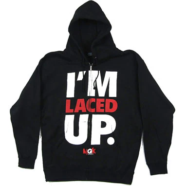 Machine Gun Kelly (Music) I'm Laced Up Zippered Hooded Sweatshirt