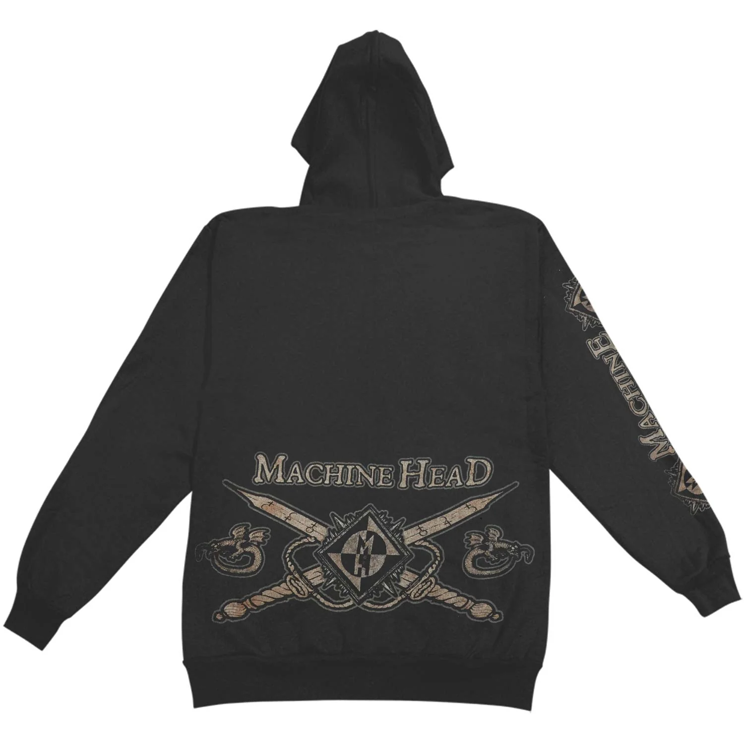 Machine Head Bloodstone Diamond Zippered Hooded Sweatshirt - Image 2