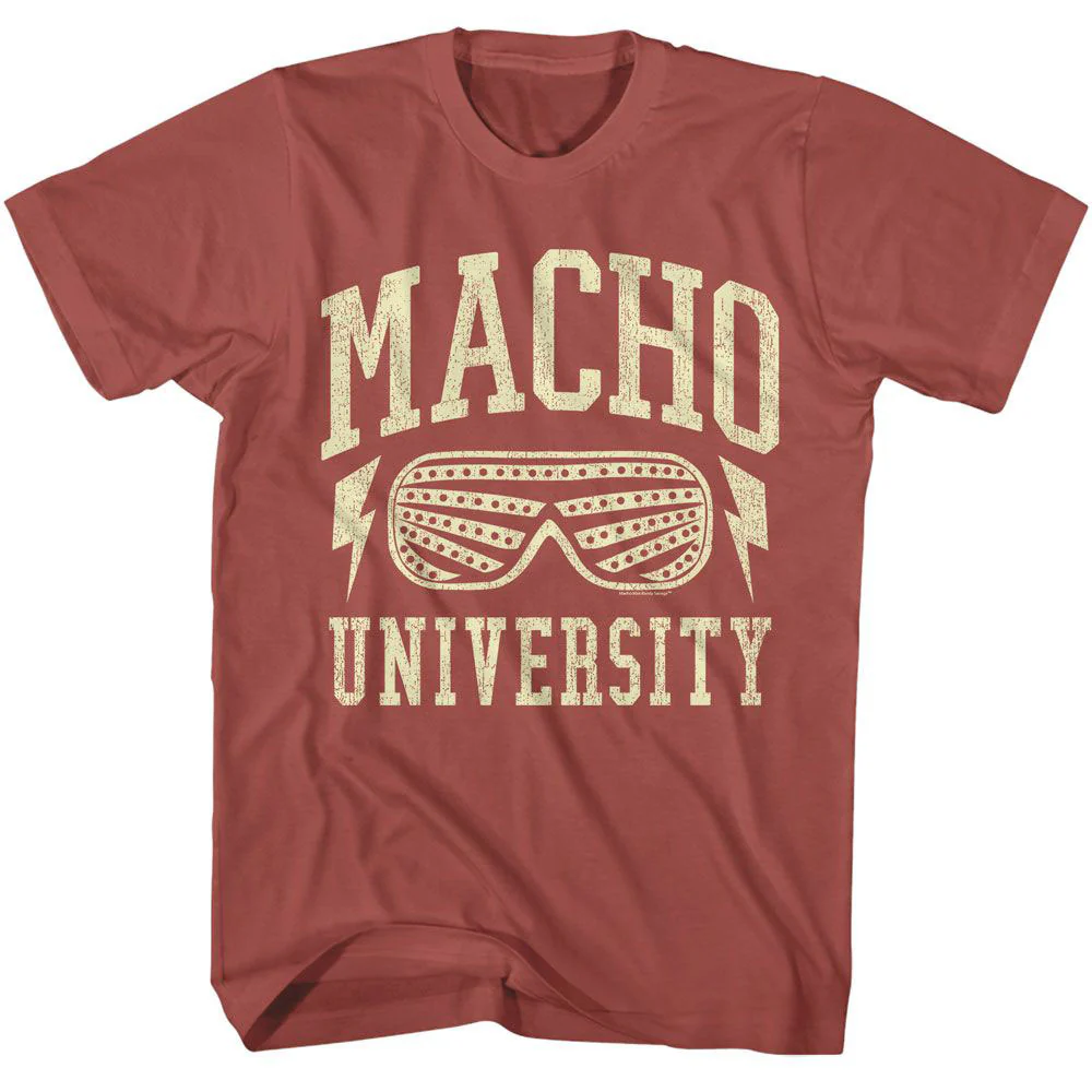 Macho Man Macho Man University T-shirt