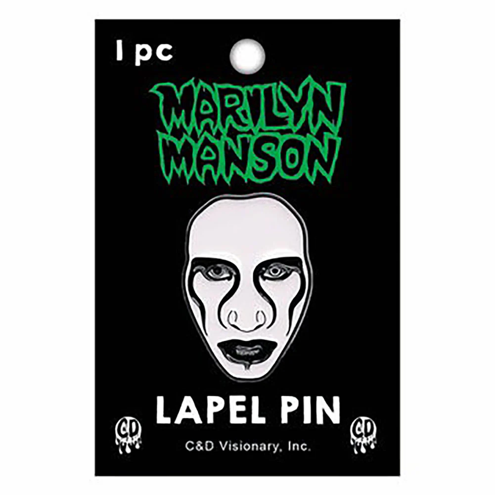 Marilyn Manson Defiant Pewter Pin Badge