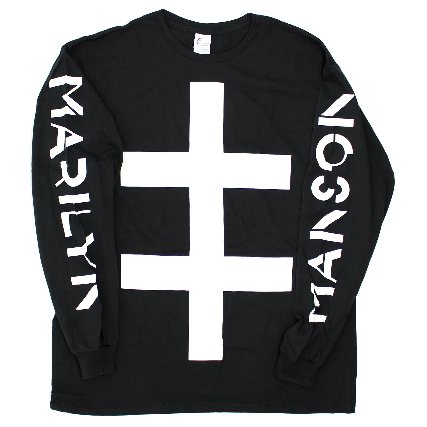 Marilyn Manson Double Cross Symbol Long Sleeve