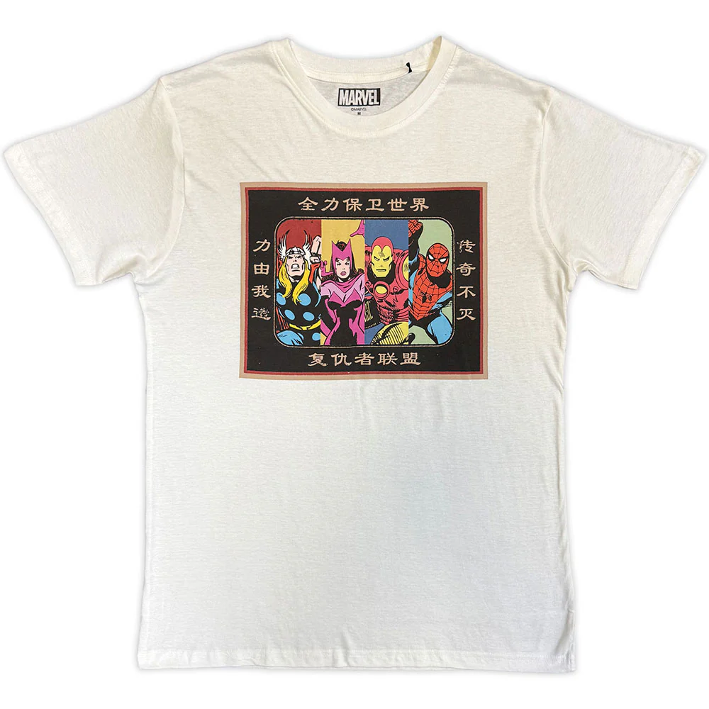 Marvel Comics Avengers Framed Japanese T-shirt