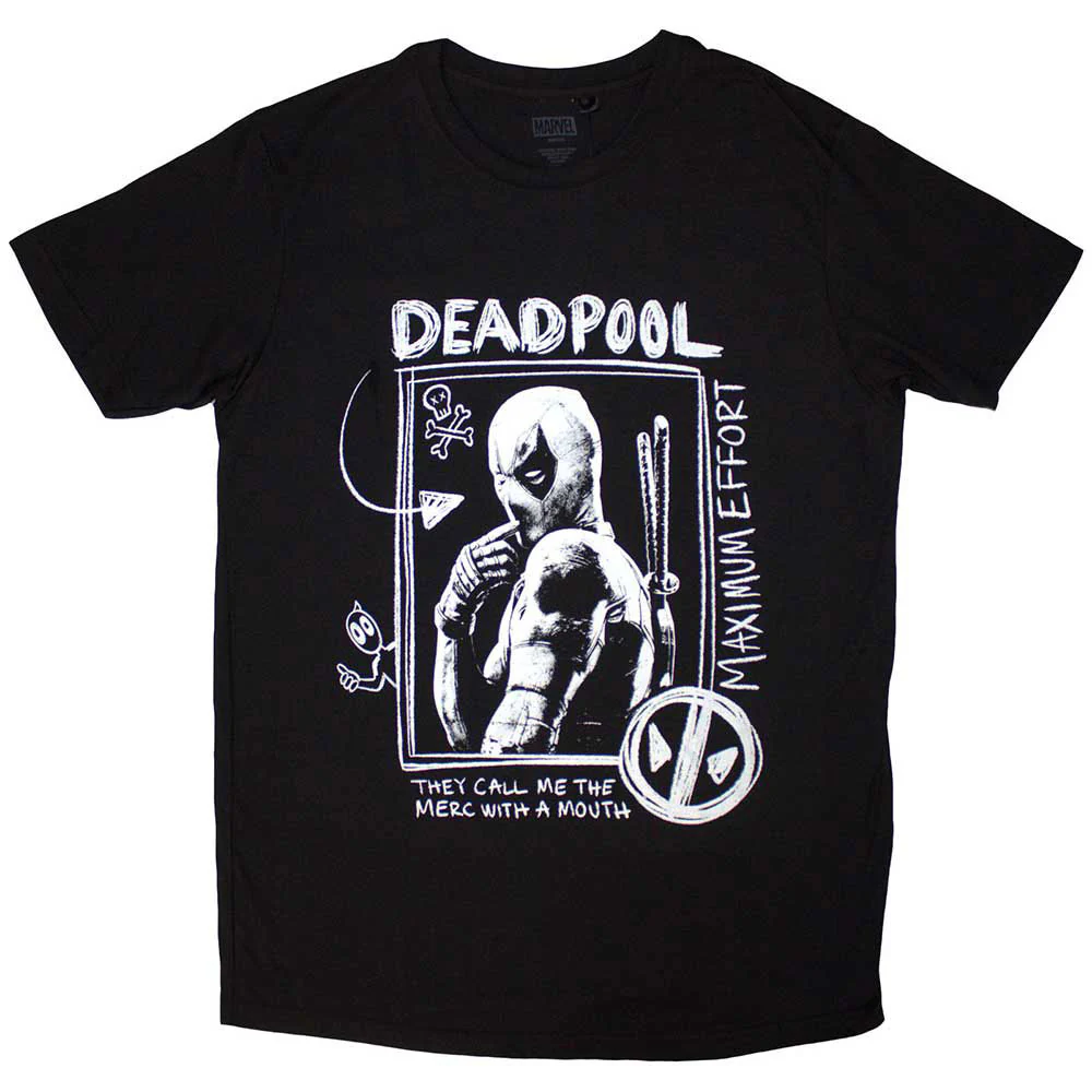Marvel Comics Deadpool Merc With A Mouth Max Effort T-shirt