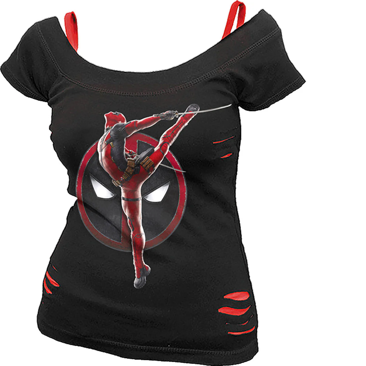 Marvel Comics Deadpool - Pose Junior Top