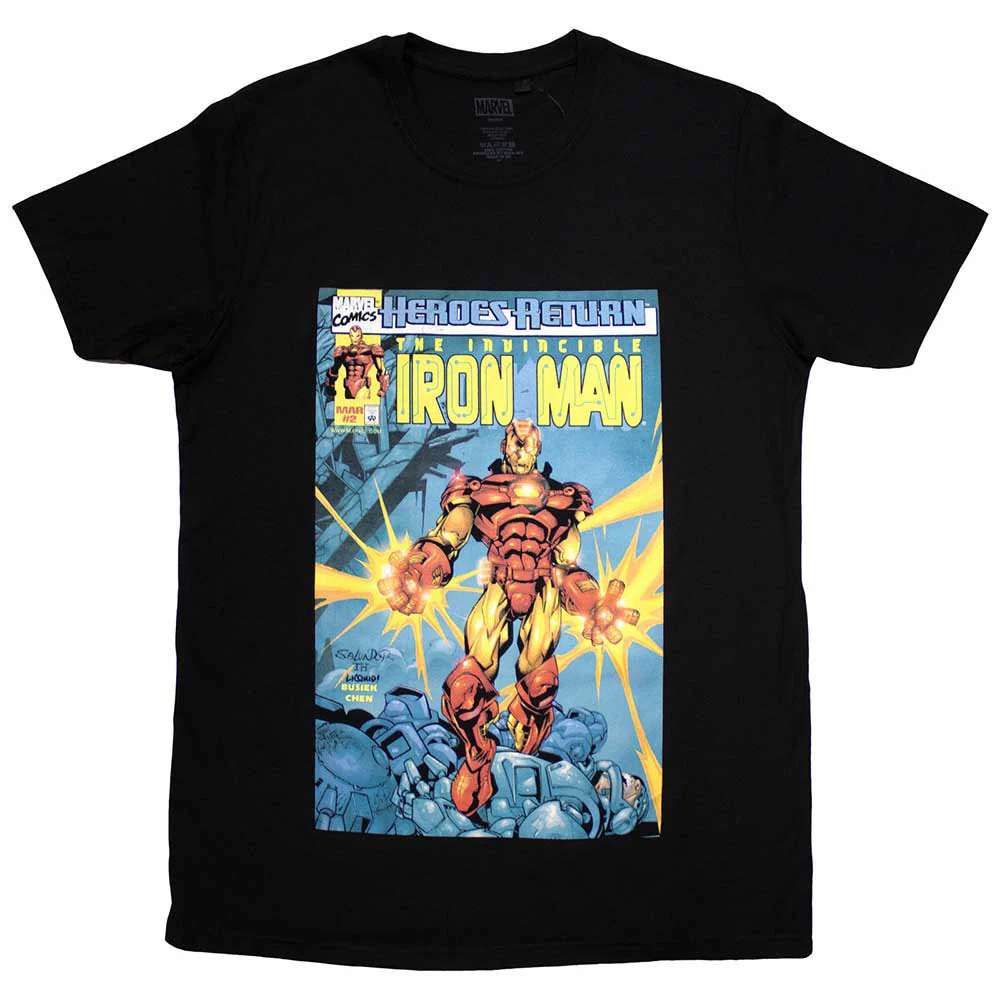 Marvel Comics Invincible Iron Man Comic Cover T-shirt