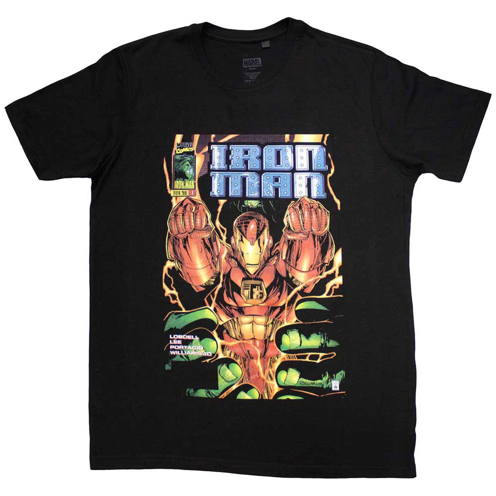 Marvel Comics Iron Man Fist Comic Cover T-shirt