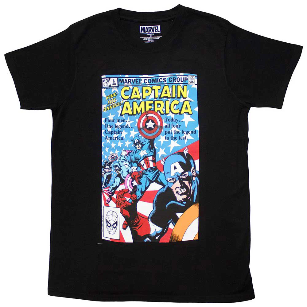 Marvel Comics Many Captain Americas Comic Cover T-shirt