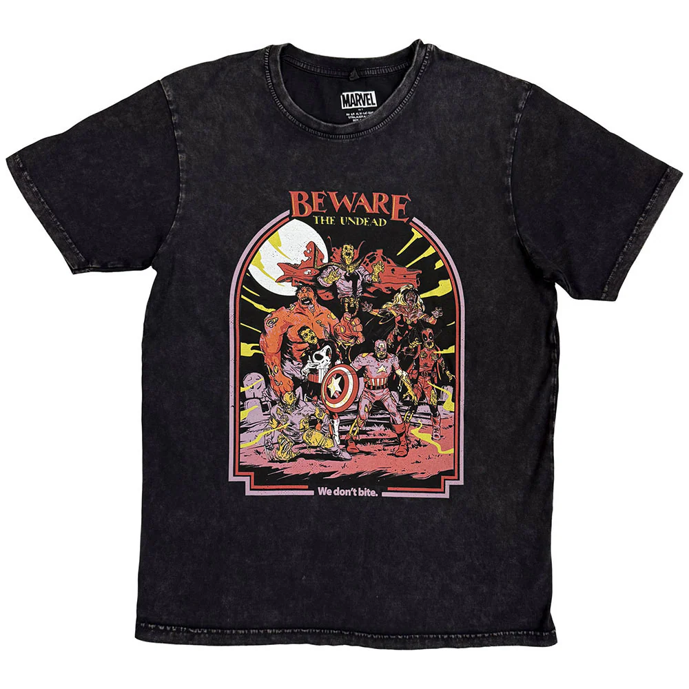 Marvel Comics We Don't Bite Stone Wash T-shirt