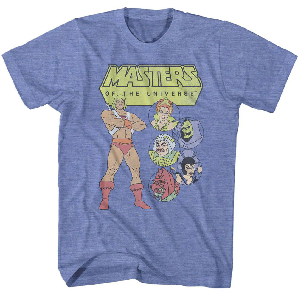 Masters Of The Universe Motu Character Circles T-shirt