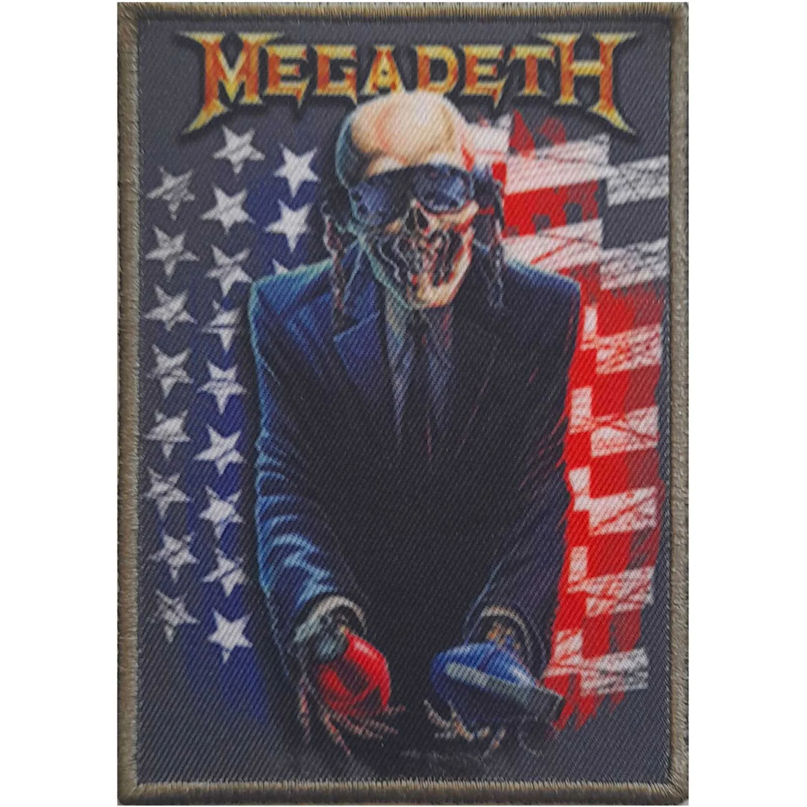 Megadeth Grenade Usa Woven Patch