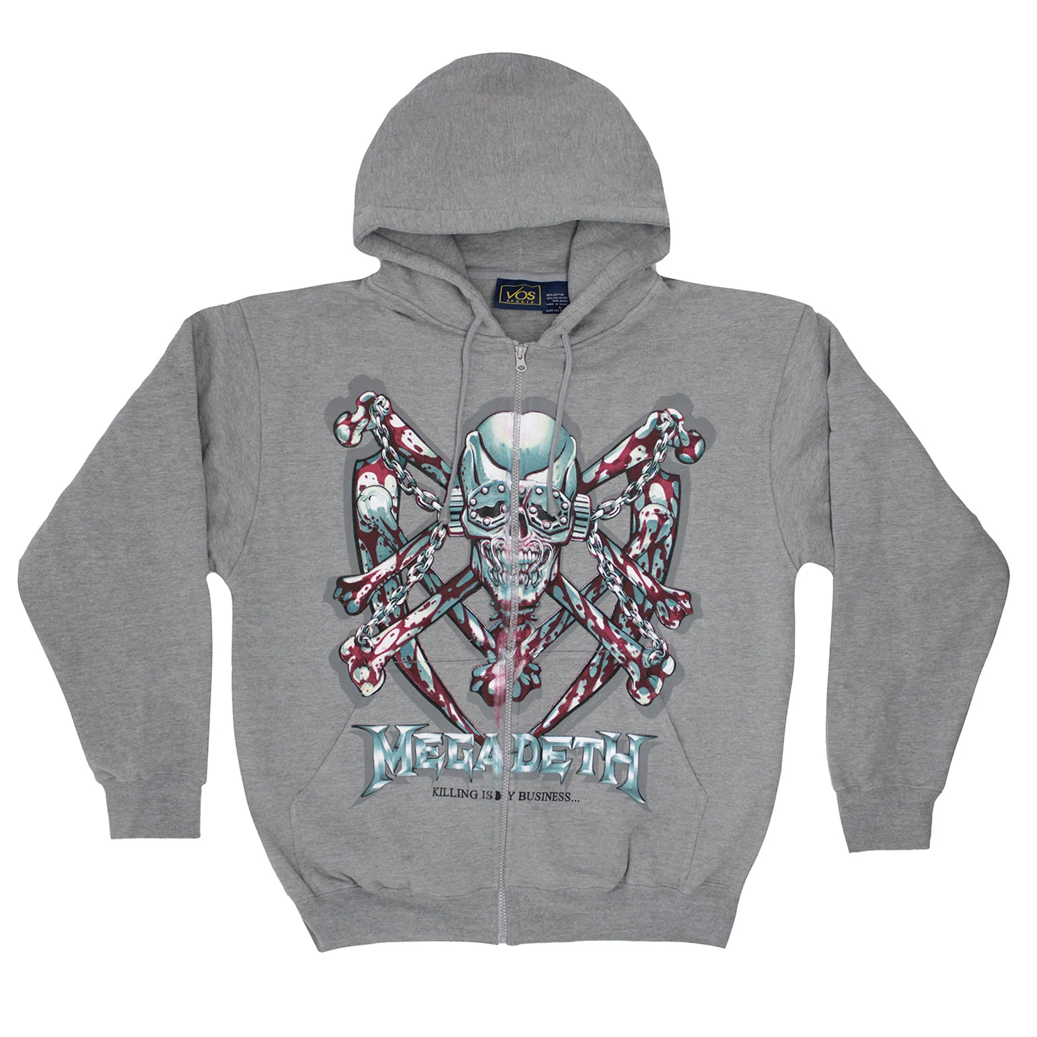 Megadeth Killing Is My Business... Zippered Hooded Sweatshirt