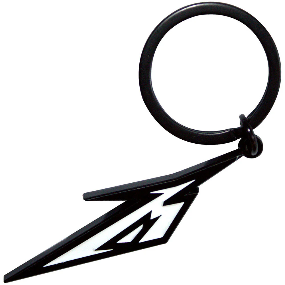 Metallica Black & White M Logo Metal Key Chain