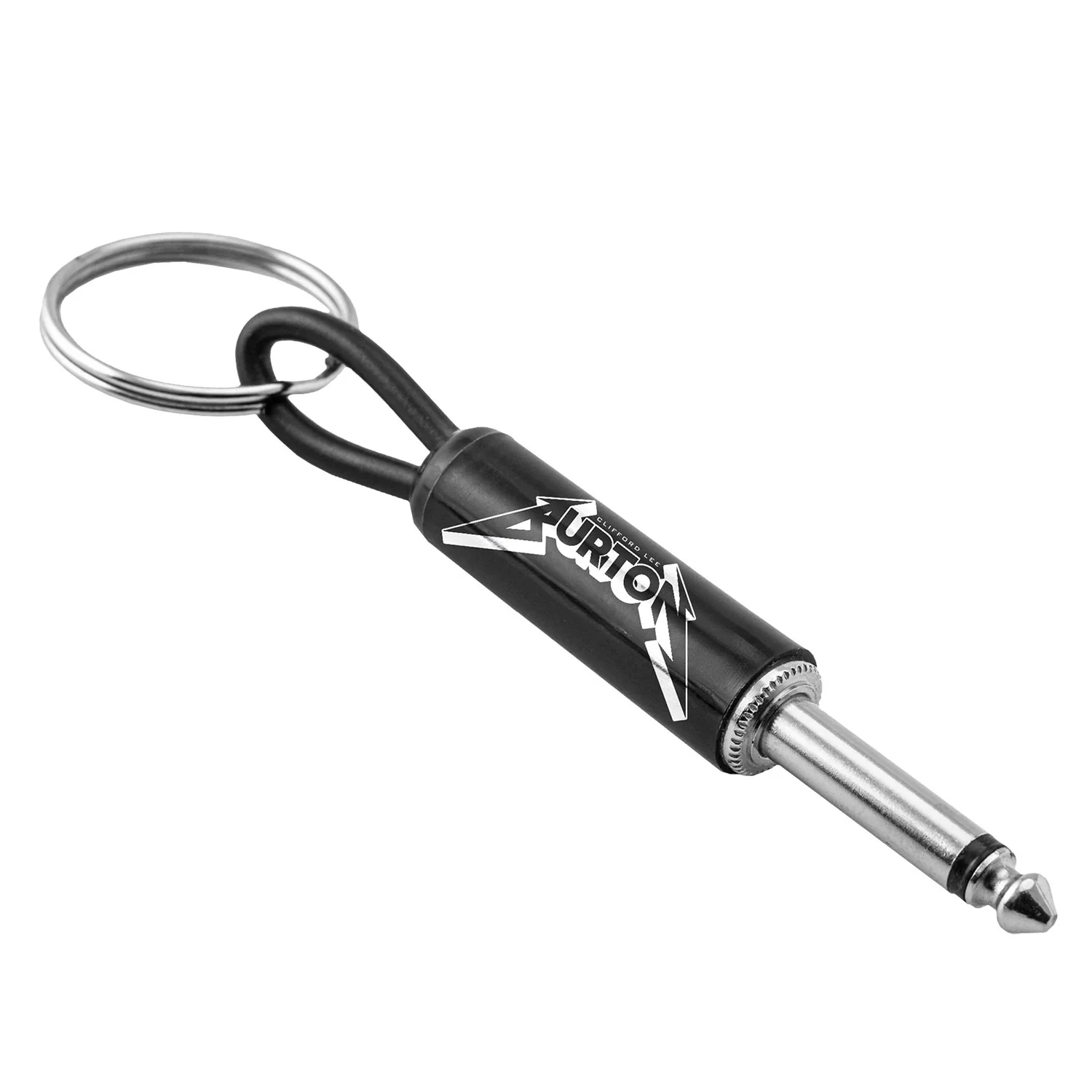 Metallica Cliff Burton Logo Guitar Plug Plastic Key Chain