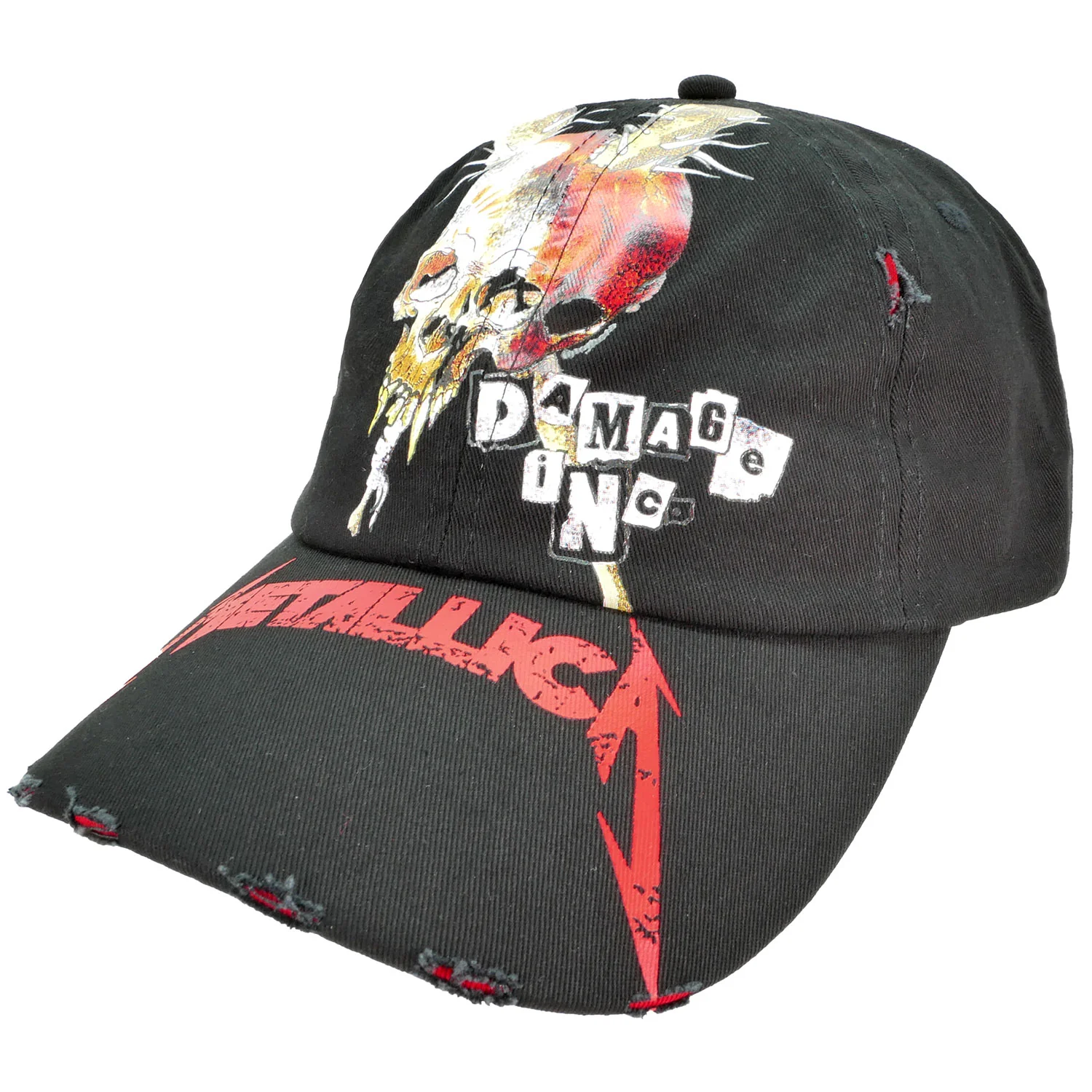Metallica Damage Inc Distressed Baseball Cap
