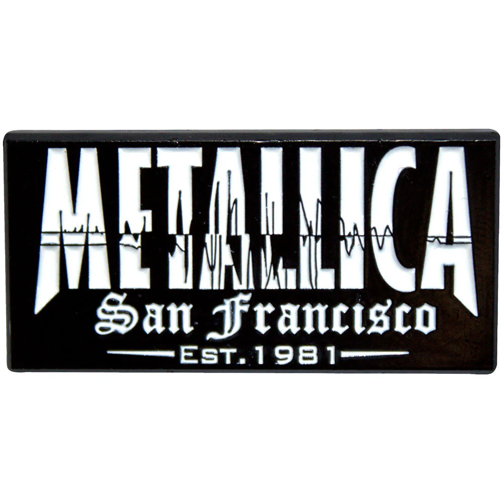 Metallica Quake Pewter Pin Badge