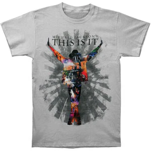 Michael Jackson This Is It Collage Grey T-shirt