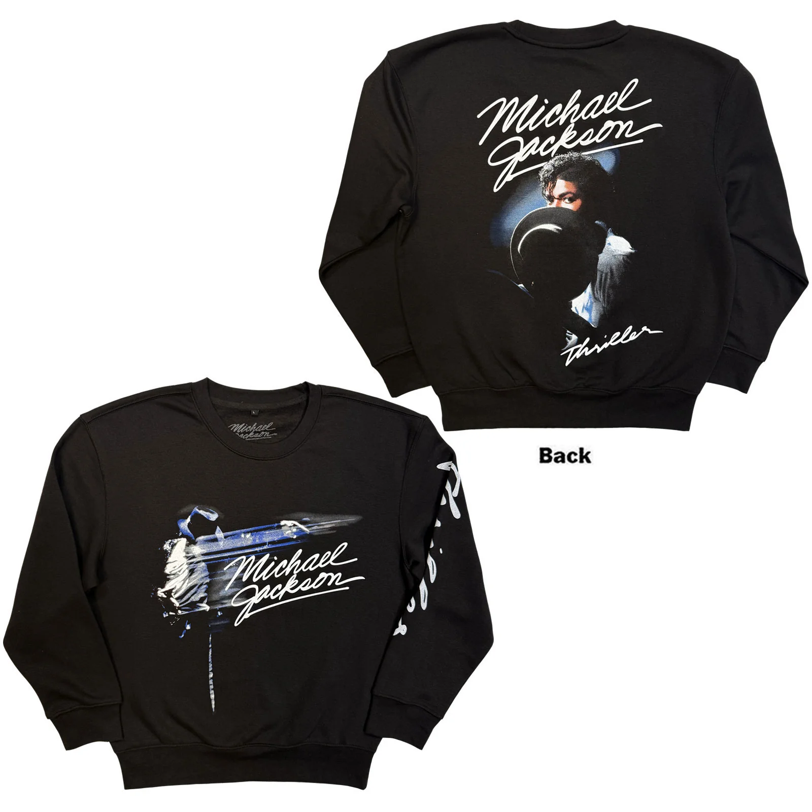 Michael Jackson Thriller / Hat Poses Sweatshirt