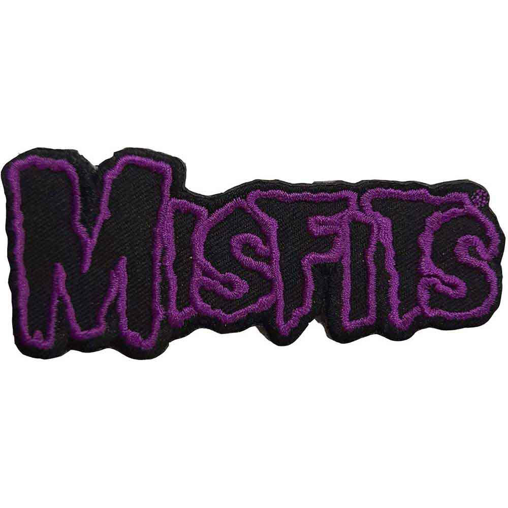 Misfits Purple Border Logo Woven Patch