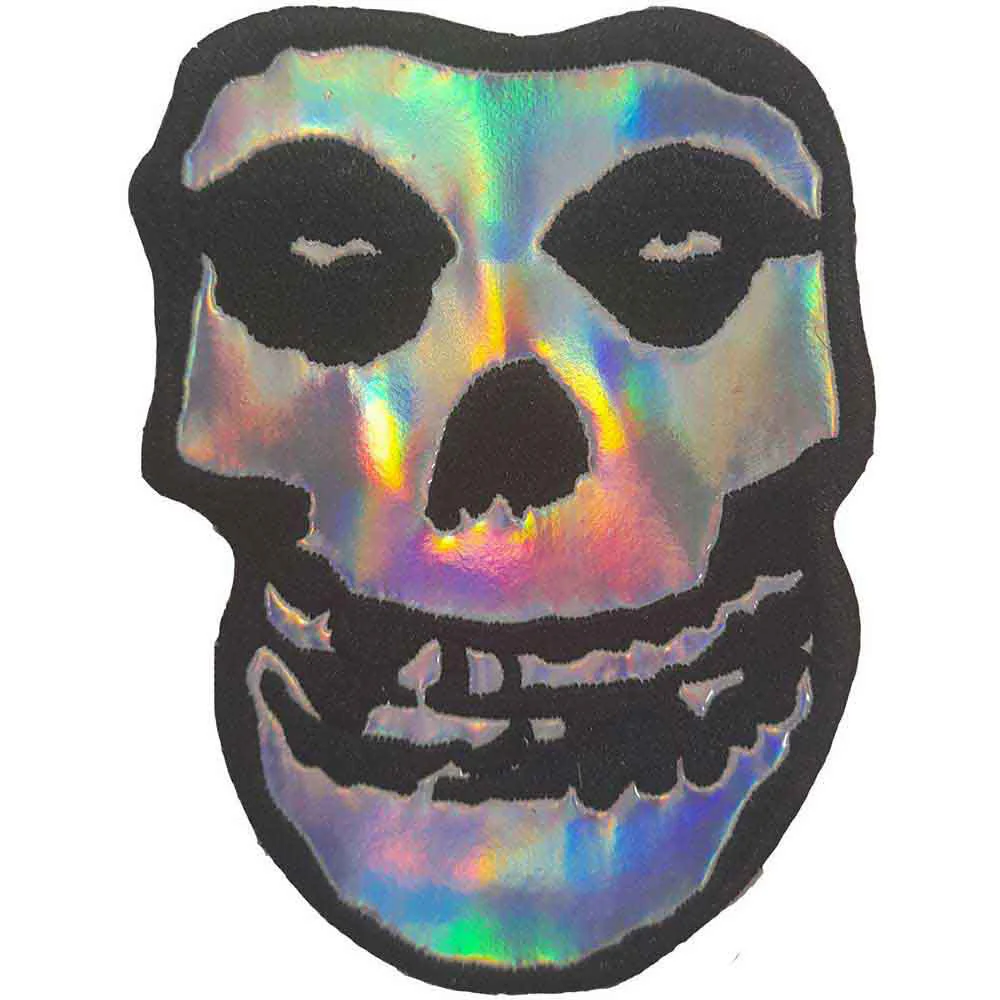 Misfits Sonic Silver Skull Woven Patch