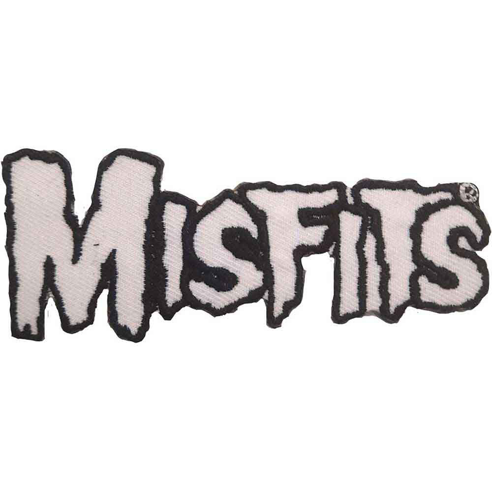 Misfits White Logo Woven Patch
