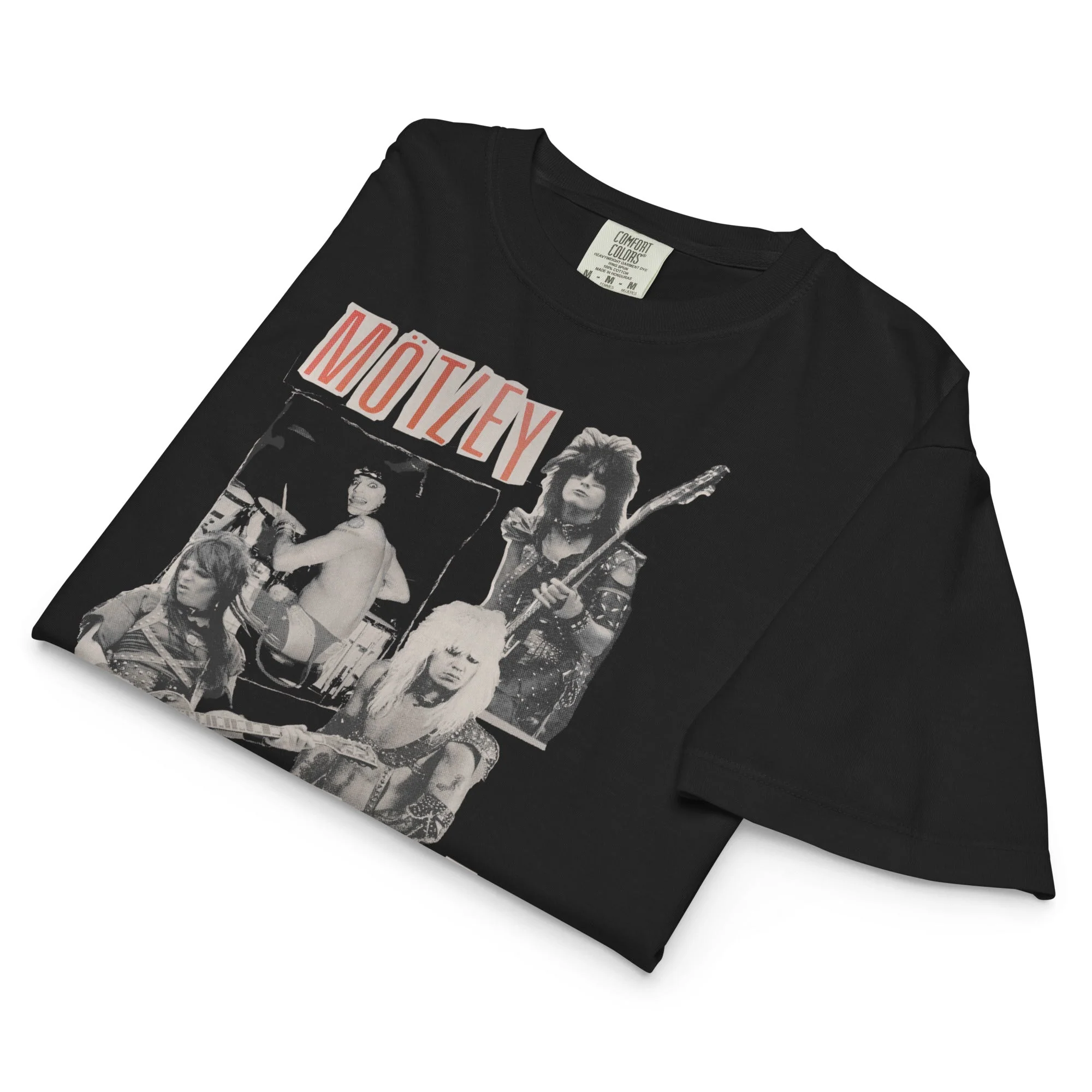Motley Crue Heavy Hair Mineral Wash Womens Crop Top - Image 3