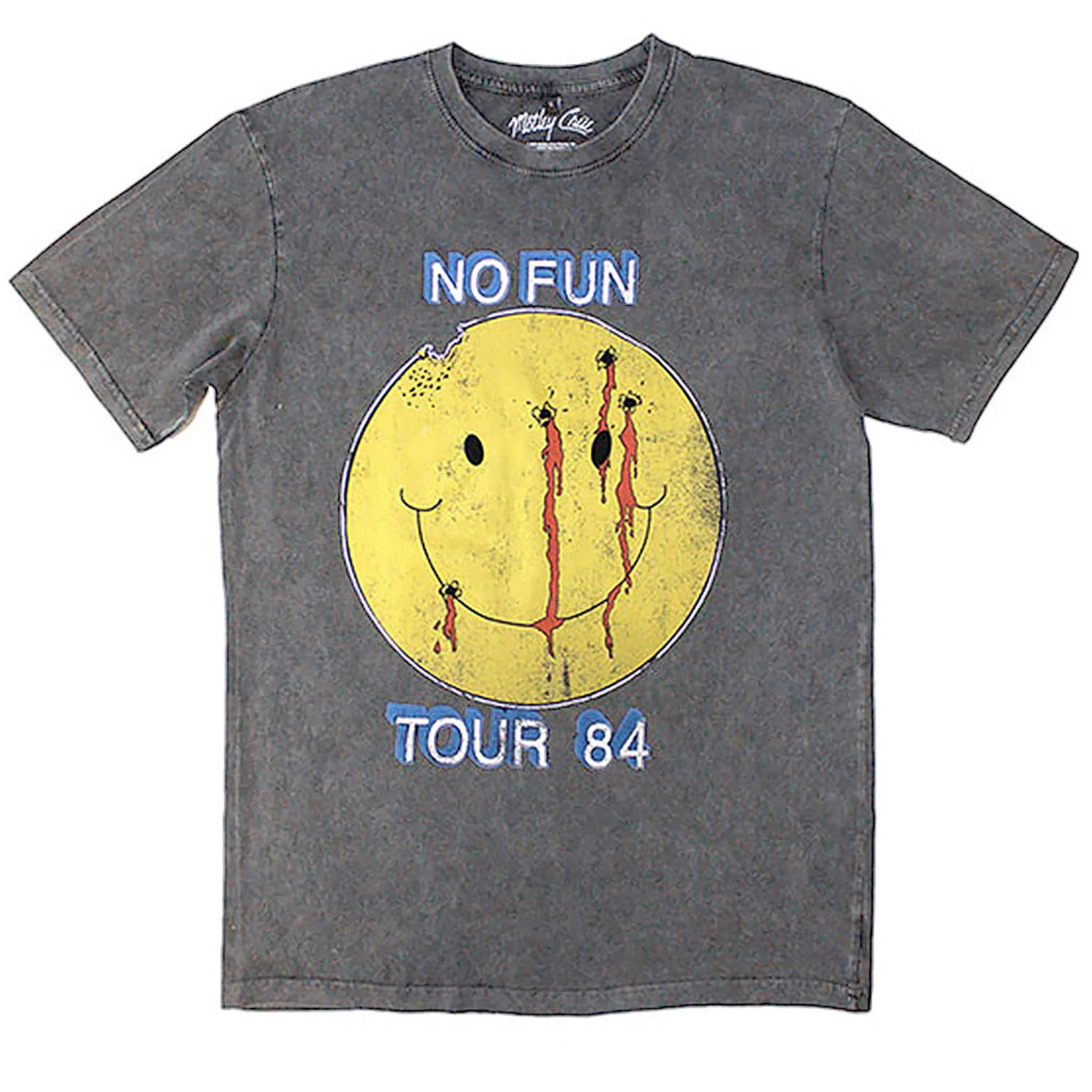 Motley Crue No Fun Tour '84 Stone Wash T-shirt