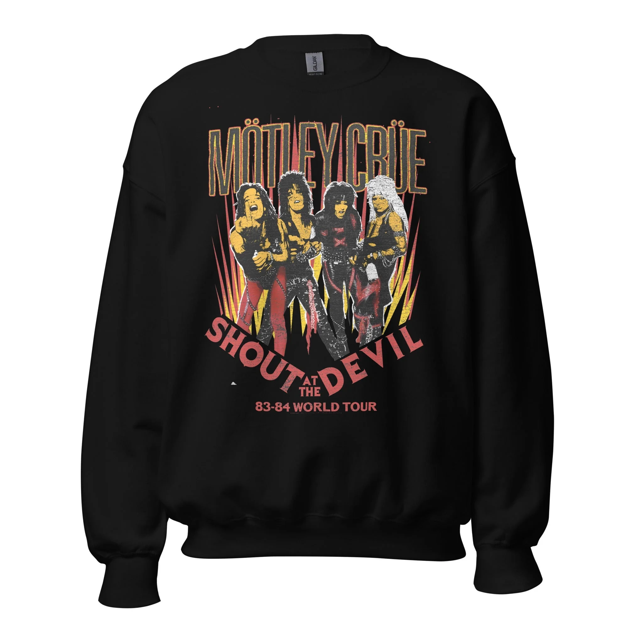 Motley Crue Shout World Tour Sweatshirt - Image 2