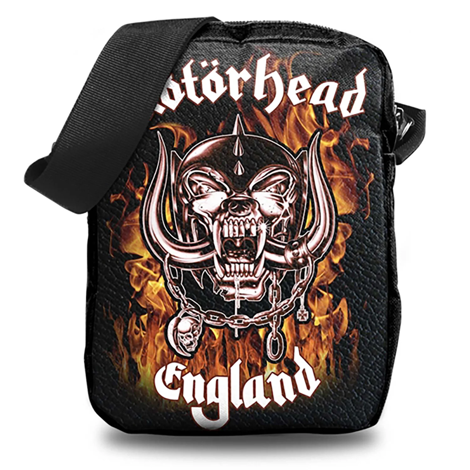 Motorhead England Fire Crossbody Bag Messenger Bag