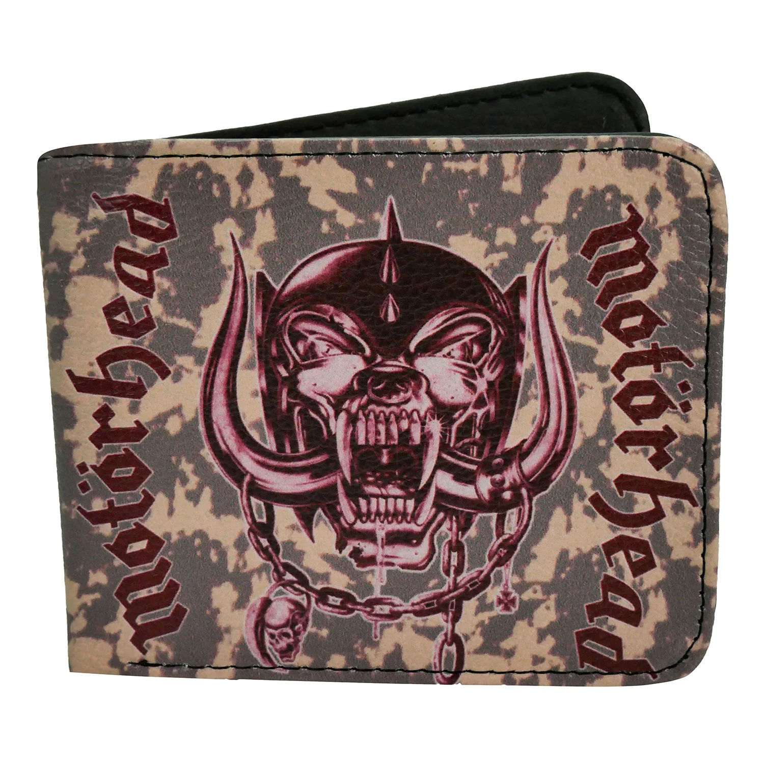 Motorhead England White Bi-Fold Wallet