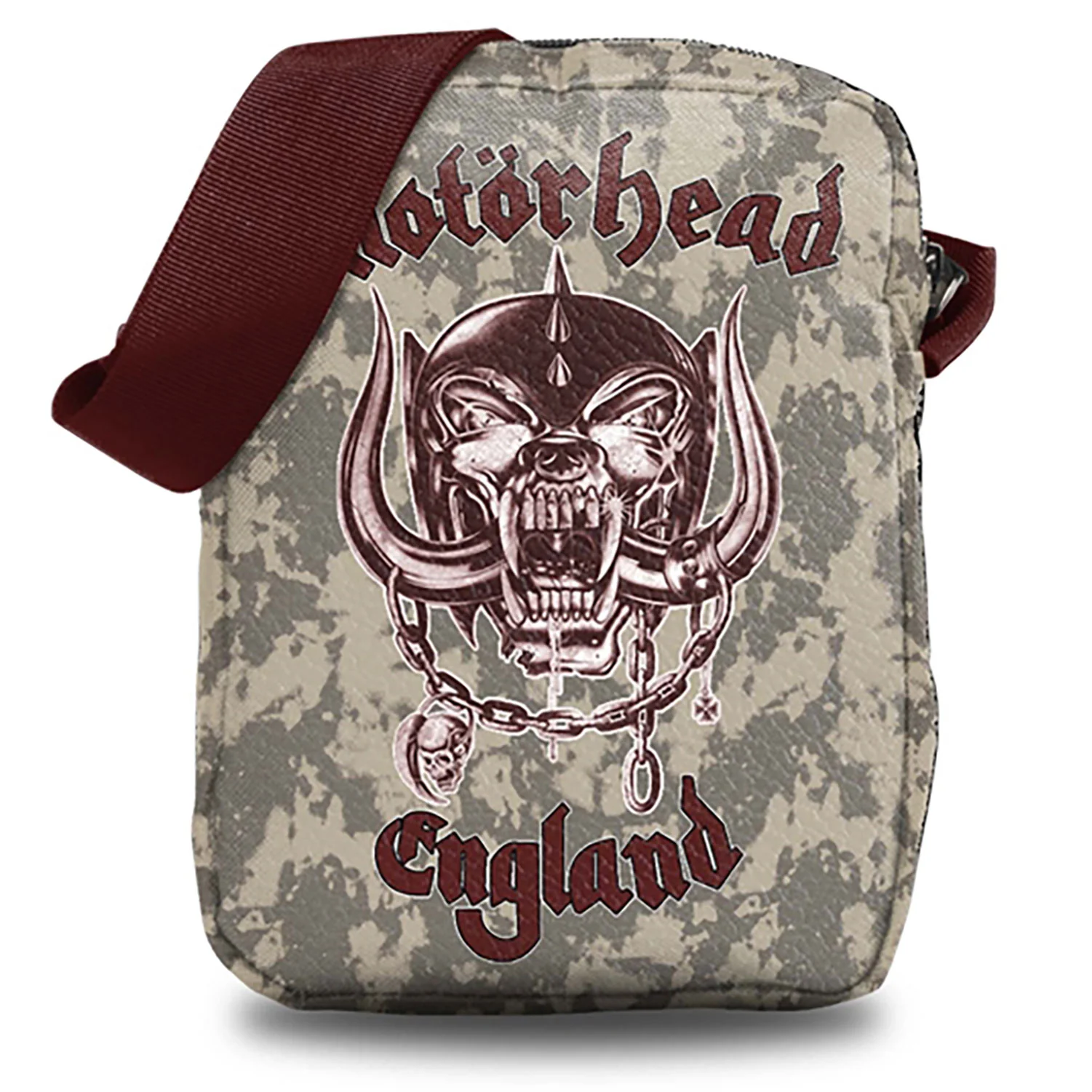Motorhead England White Crossbody Bag Messenger Bag