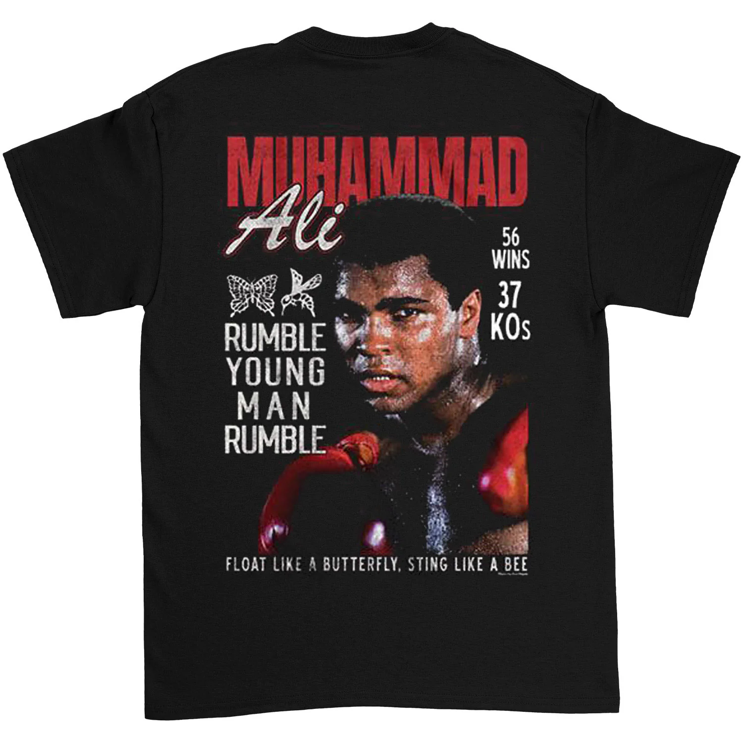 Muhammad Ali Muhammad Ali Rumble Young Man Front And Back T-shirt - Image 2