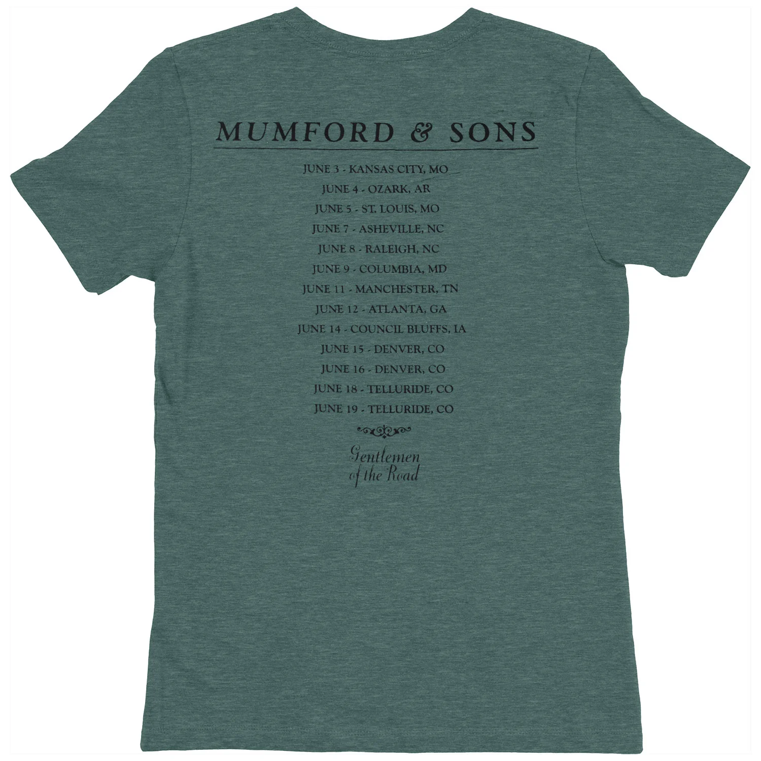 Mumford & Sons Gentleman Of The Road Tour Soft Junior Top - Image 2