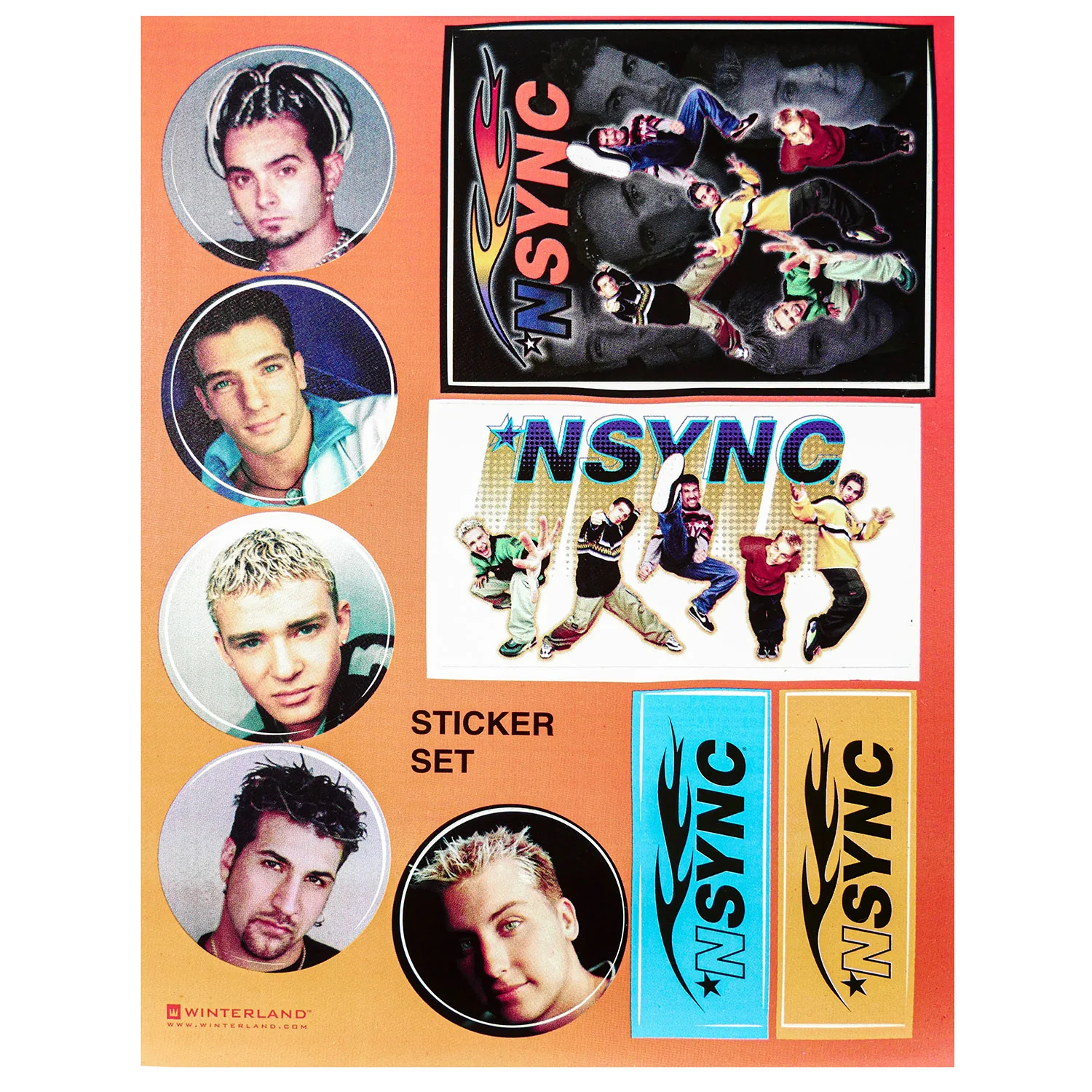 N Sync Sticker Set Sticker Set