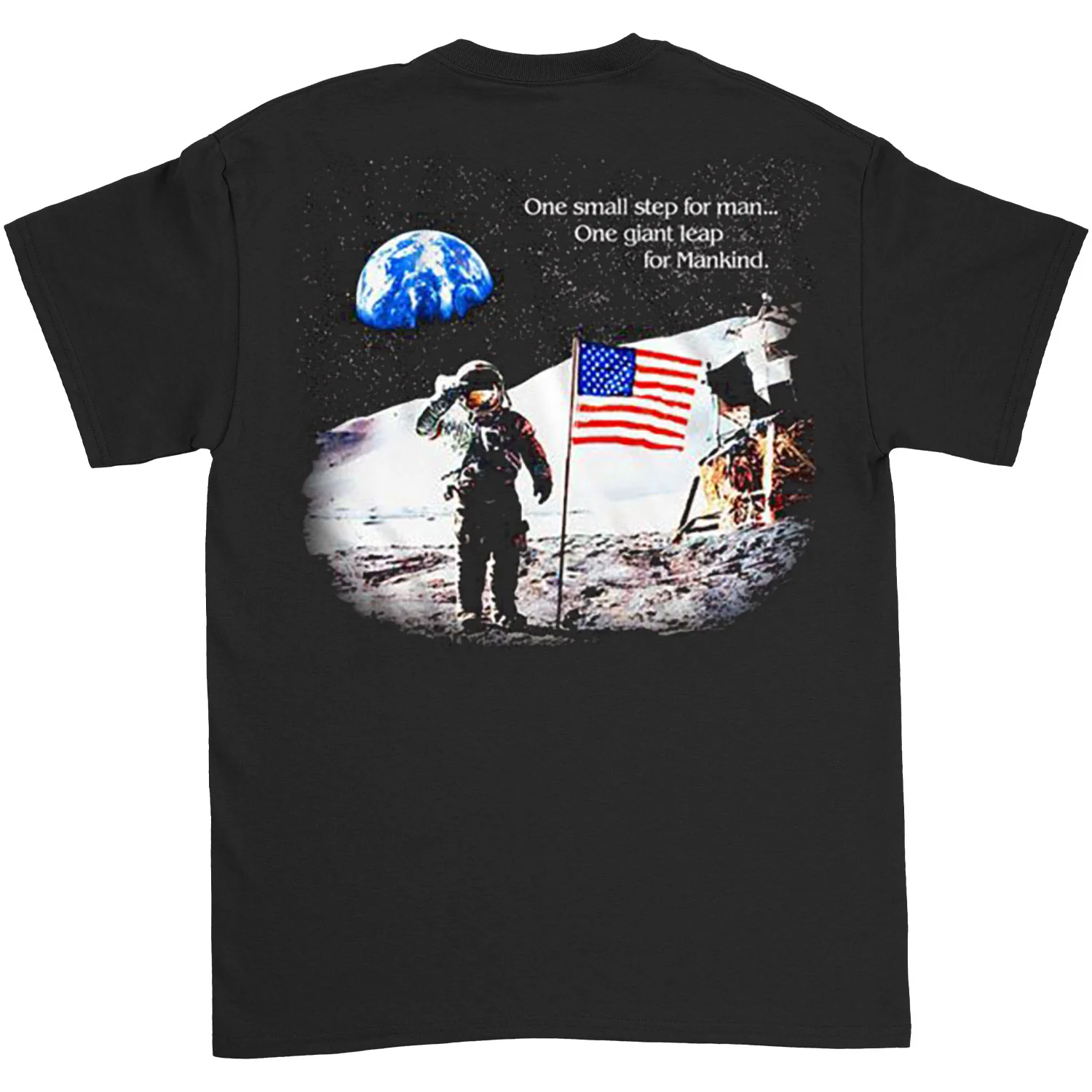 NASA Nasa Moon Landing Flag T-shirt - Image 2