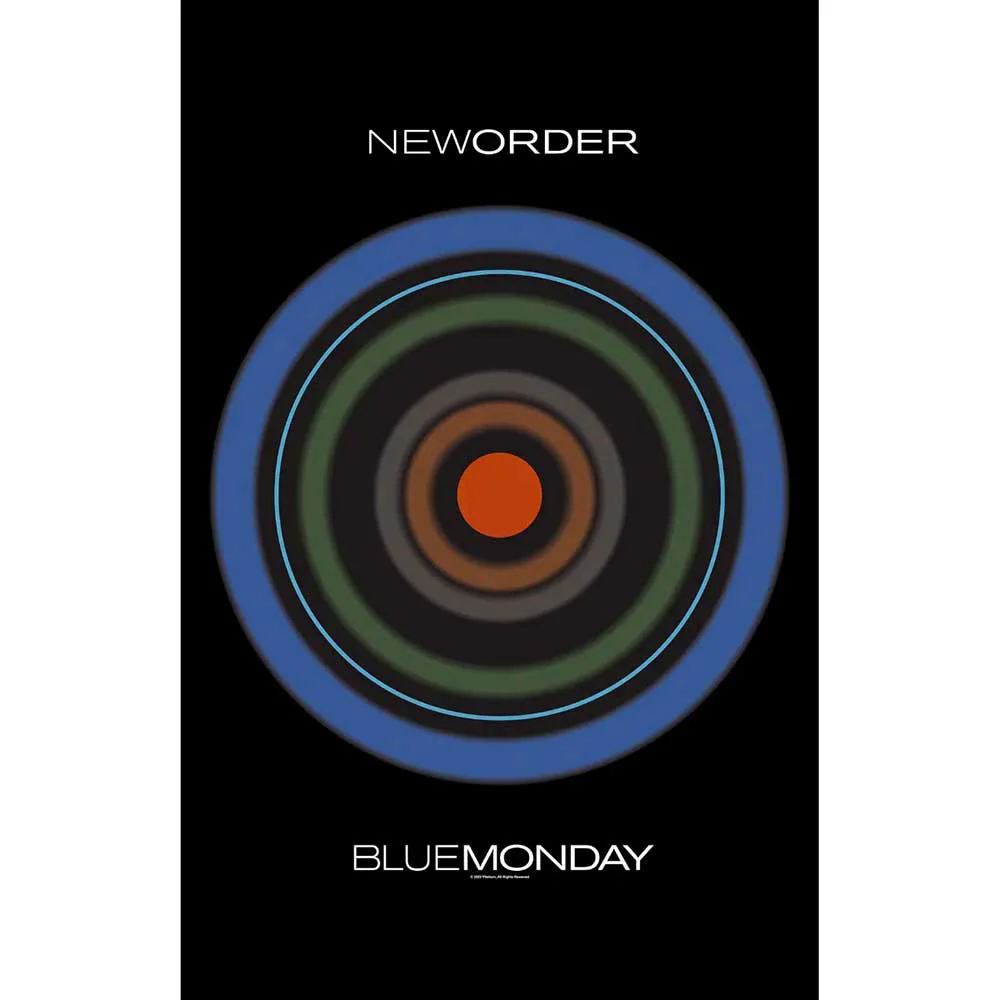 New Order Blue Monday Poster Flag