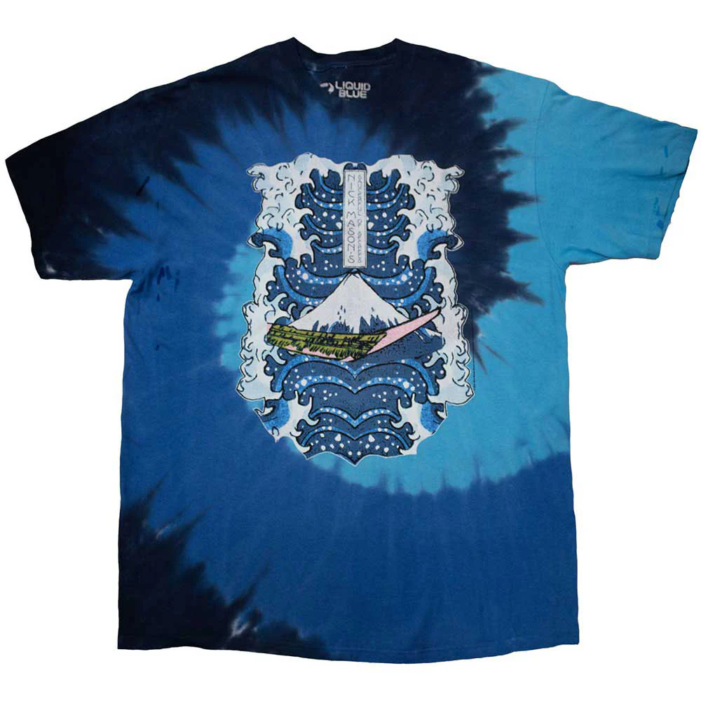 Nick Mason's Saucerful Of Secrets Hokusai Wave Dip Dye T-shirt