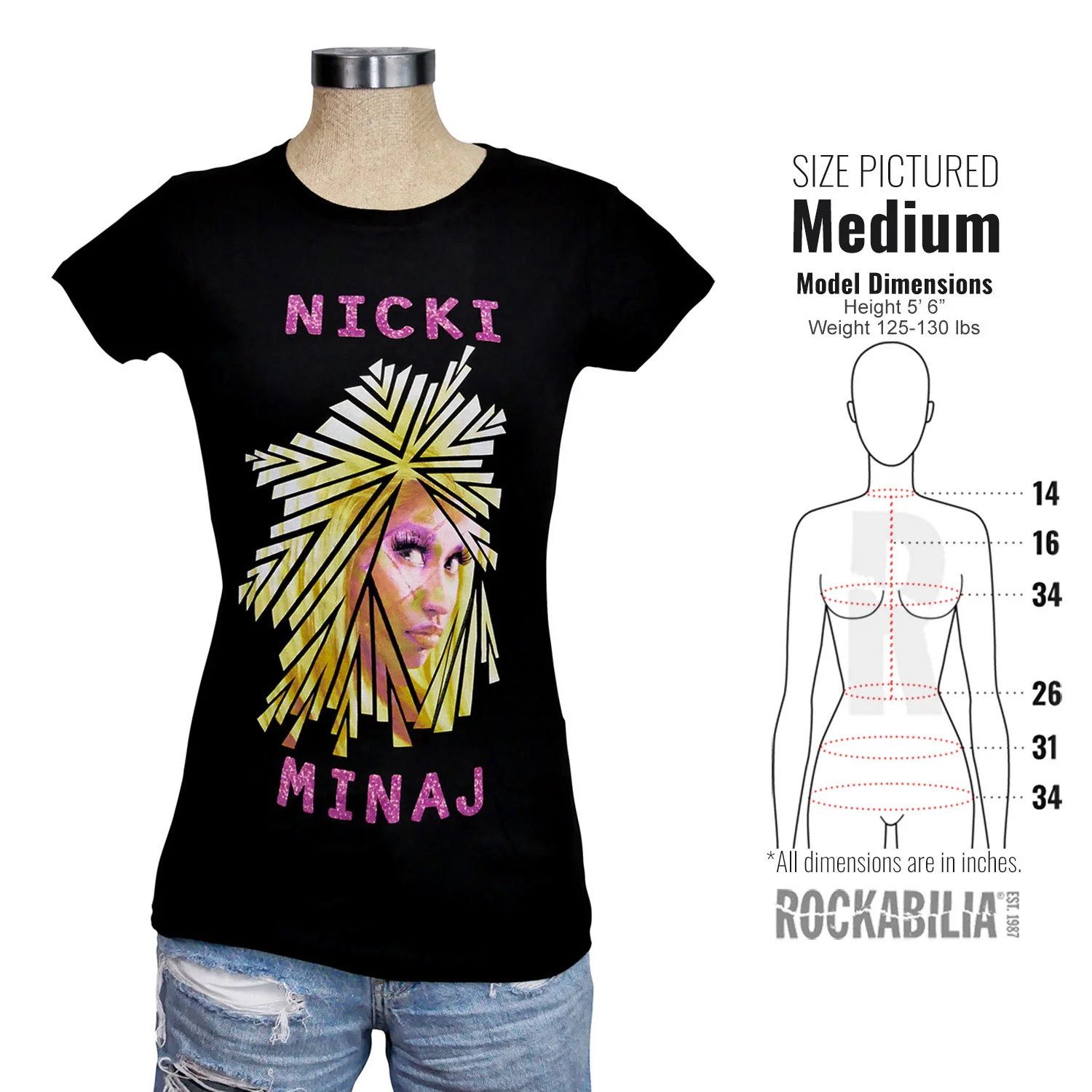 Nicki Minaj Glance Junior Top - Image 3
